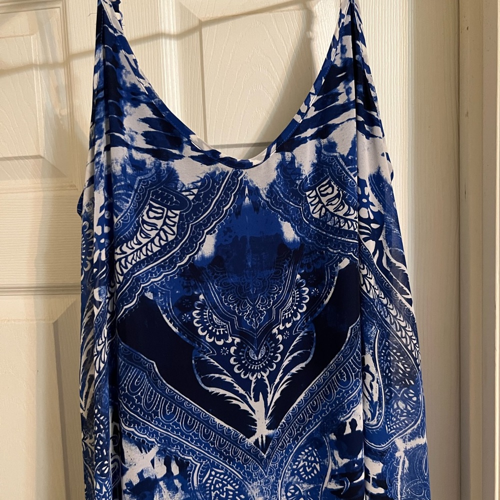 Express Blue Maxi Dress- size medium